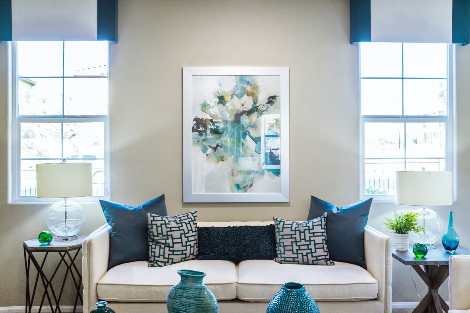 The part-furnished second reception room