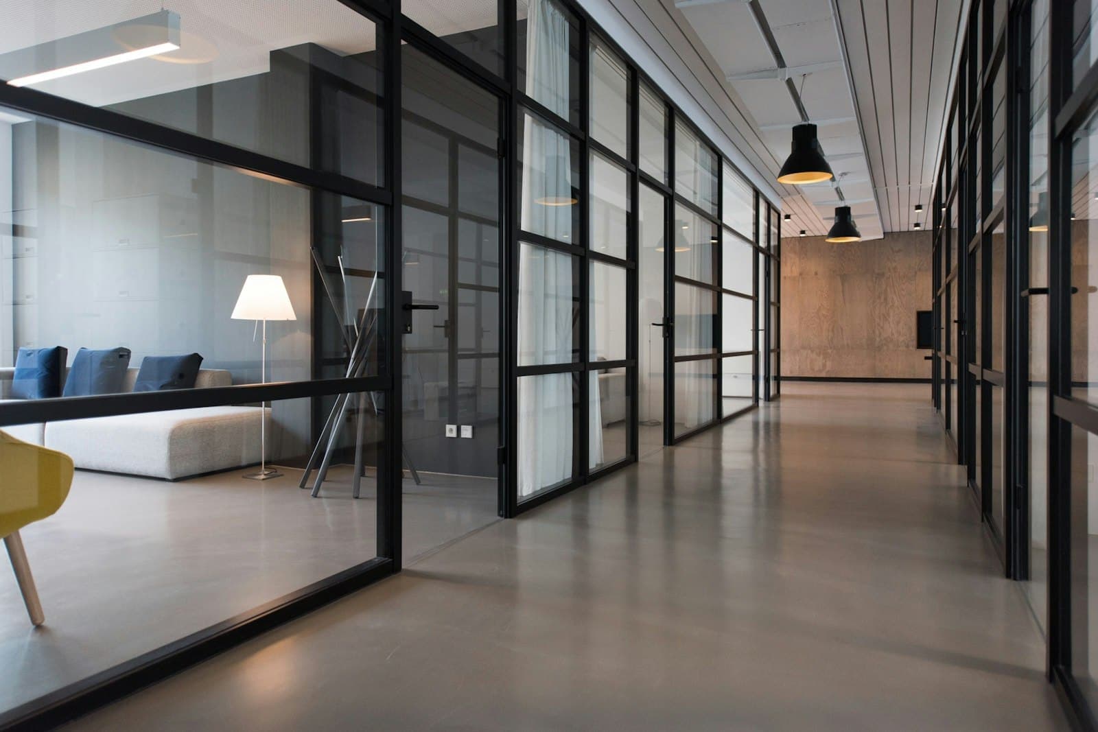 Offices over two floors at the front of the unit